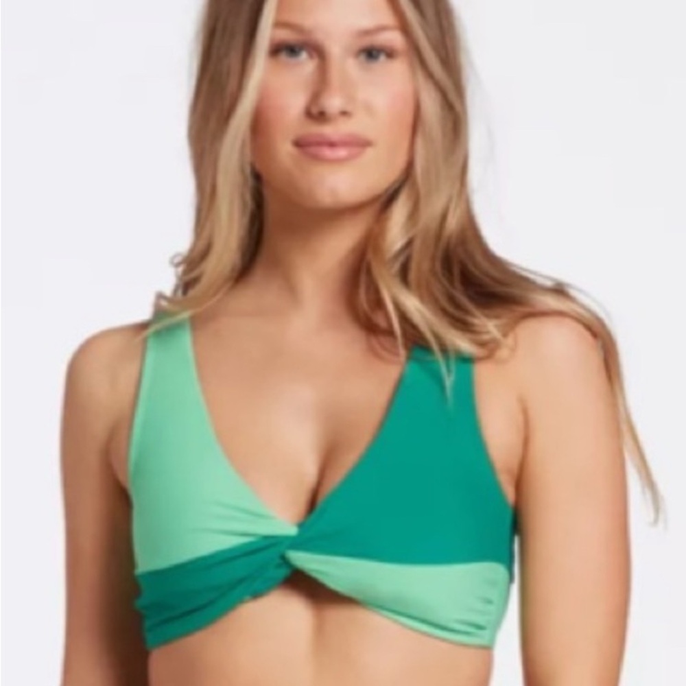CALIA by Carrie Underwood Green Bikini Top size small